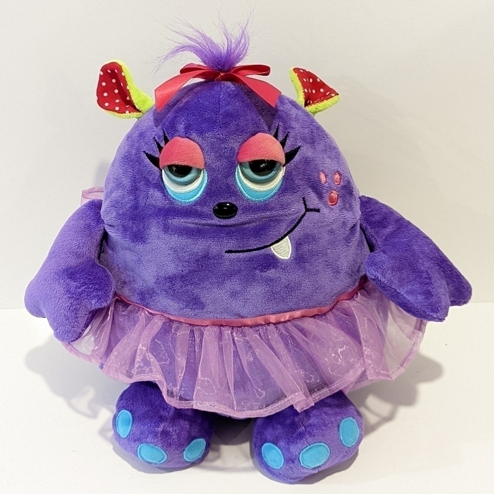 2/$20 Ganz Girl Monster Oogarella Shirley Purple Plush 13” Tutu